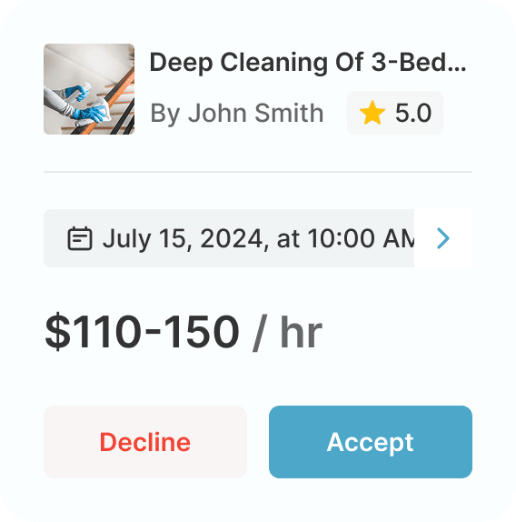 Deep Cleaning Job Posting
