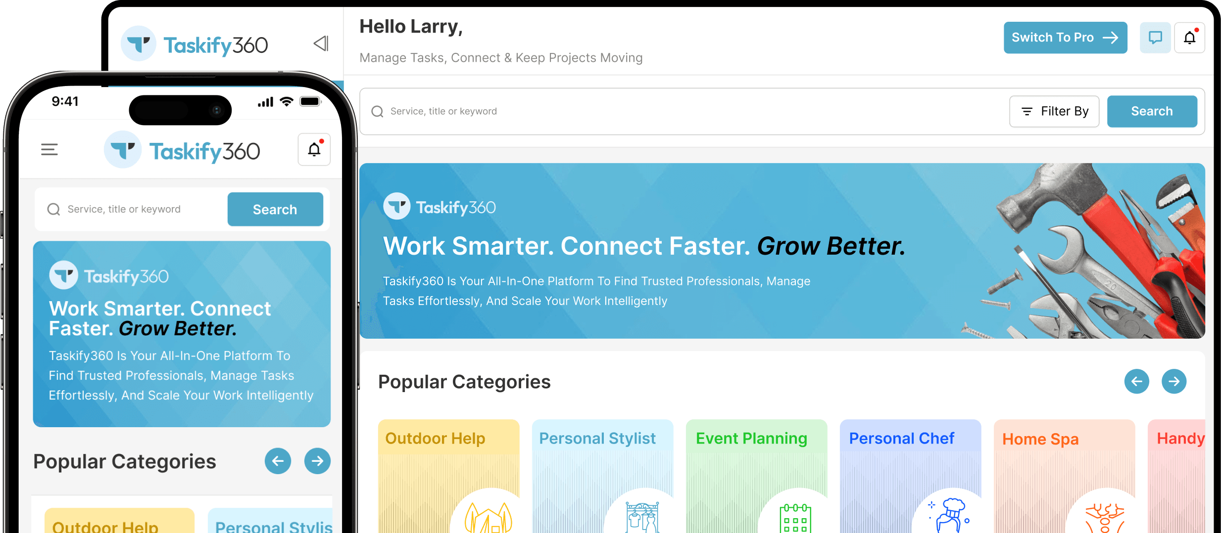Taskify360 Dashboard